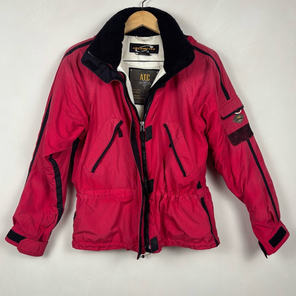RARE 90s Vintage Obermeyer Ski Jacket – RASPBERRY RED – Women’s Sz 8 Retro